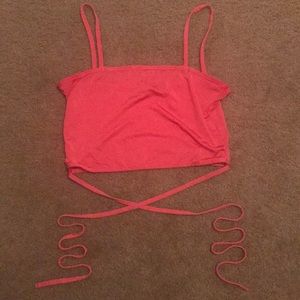 Pink cropped top. Only worn once.